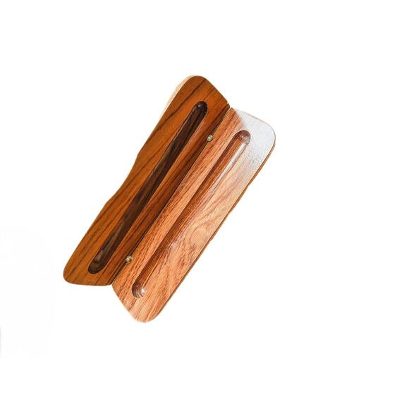 Vintage Wooden Engraved Mcdonnell Douglas C-17 Pen/Pencil Case - Picture 6 of 7